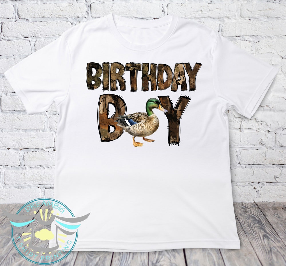 Duck Hunting Themed Party, Birthday Boy Shirt, Mallard Duck Hunter,Birthday Boy Duck Hunting Shirt, Duck Hunting Shirt, Hunting Birthday Alwasky