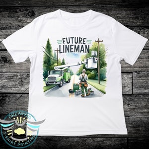 Future Lineman Shirt, Lineman Kid Shirt, Daddy Is My Hero Shirt, Line Work Shirt, Daddy's Footsteps Shirt, Toddler Youth Tees, Daddy's Boy