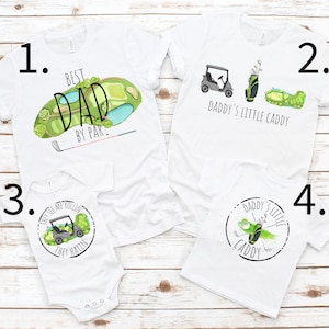Daddy&#39;s Little Caddy Boys Shirt, Best Dad By Par Mens Golf Shirt, They See Me Rollin, Daddy&#39;s Little Caddy, Baby Onesie® Youth Toddler Shirt