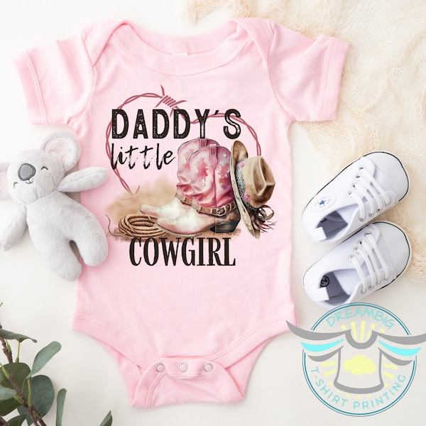 Cowgirl Baby Onesie® Daddy's Little Cowgirl Baby Onesie® Country Girl, Cowgirl Boots, Country Life, Ranch Life, Cute Farm Onesie® Farmer