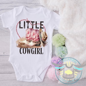 Little Cowgirl Baby Onesie® Western Baby Clothes, Country Baby Outfit, Southern Baby Girl, Baby Cowgirl Clothes, Cowgirl Baby Shower Gift