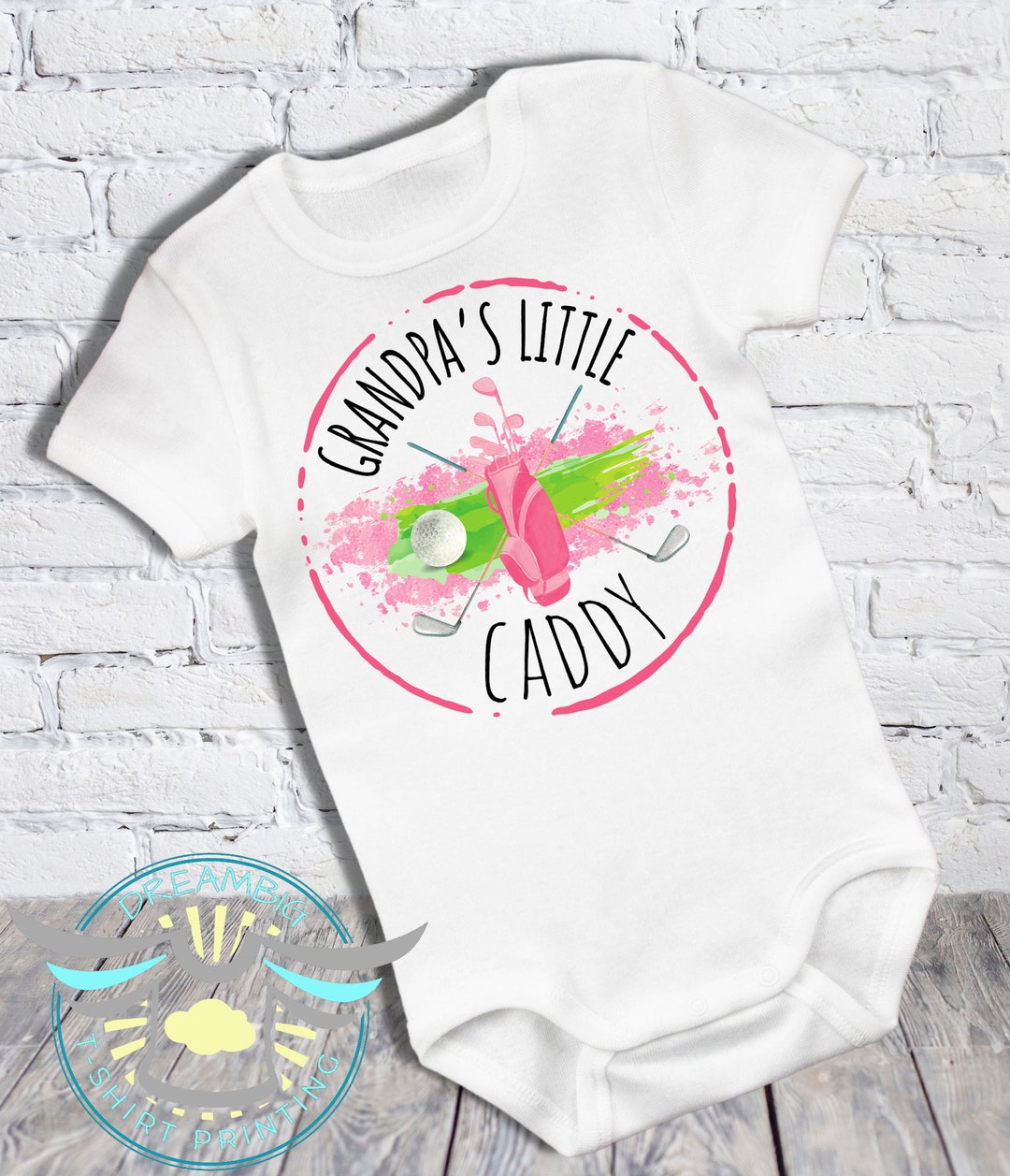Grandpa's Little Caddy Onesie® Golf Onesie® Lil Caddy Etsy