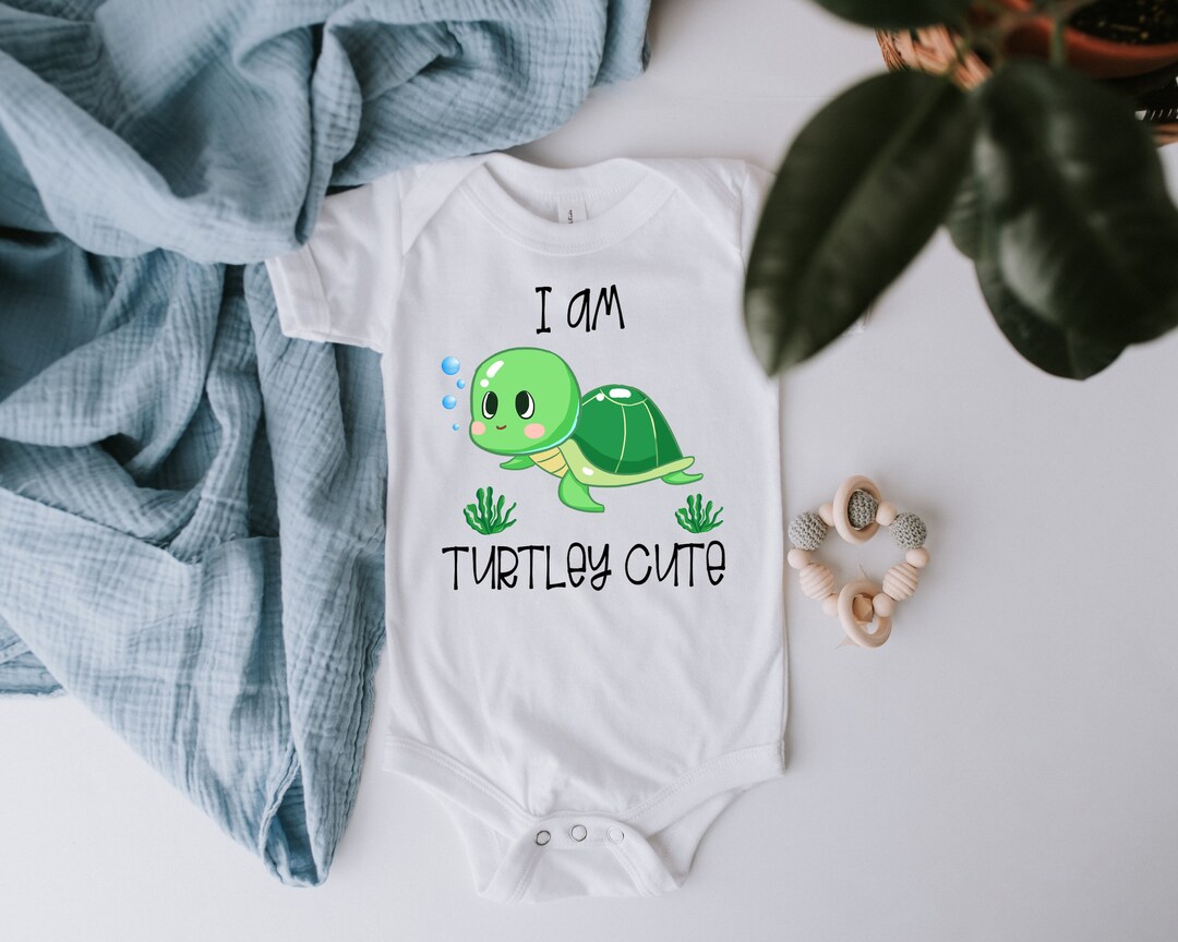 Turtle Onesie® I Am Turtley Cute Baby Onesie® Turtle Baby - Etsy