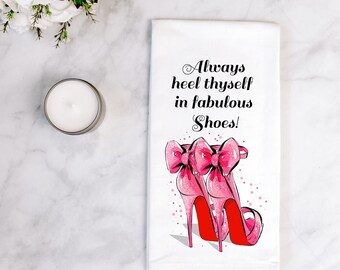 High Heel Pink Towel - Etsy