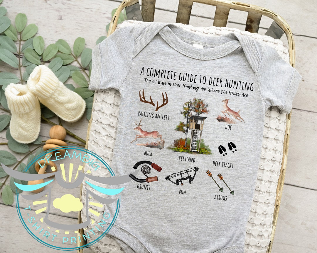 Deer Hunting Baby Onesie® Complete Guide to Deer Hunting, Bow Hunting