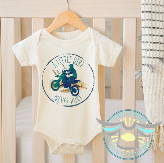 Dirt Bike Onesie® A Little Dirt Never Hurt Motorcycle Onesie Etsy