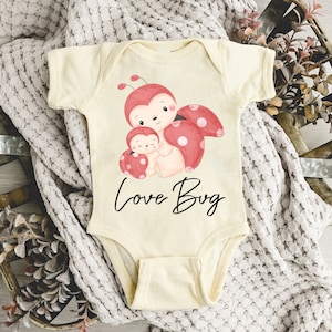 Lady Bug Baby Onesie® Lady Bugs Baby Onesie® Cute Baby Onesie® Bug Theme Nursery, Baby Shower Gift, Infant Apparel, Newborn Outfit, Natural