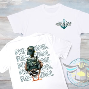 Pre School Duck Hunting Shirt, First Day Of School Shirt, Born To Hunt Forced To Go To School, Duck Hunting Apparel, Back To School Shirt