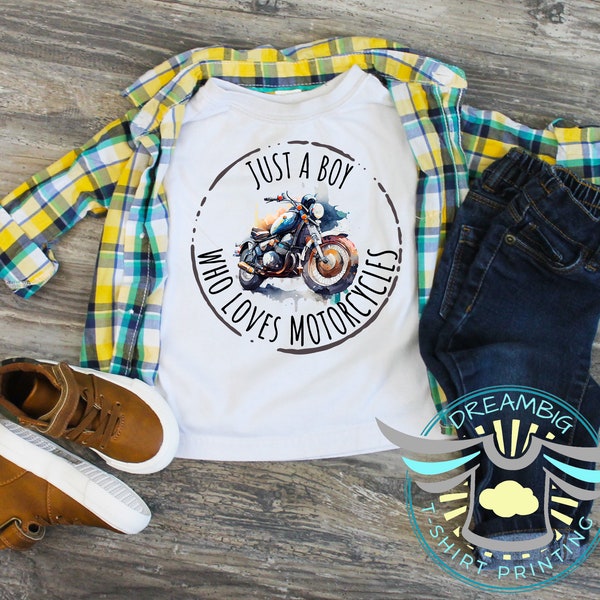 Kids Motorcycle Shirt Etsy