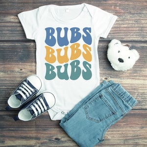 BUBS Baby Onesie® Boy Onesies® Trendy Boys Onesies® BOHO, Baby Outfit, Cute Baby Onesies® Brother Onesies® Nickname Baby Clothing, White