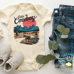 Little Cowboy Baby Onesie® Western Baby Clothes, Country Baby Apparel, Western Themed Outfit, Cowboy Themed Infant Apparel, Wild West, Rodeo