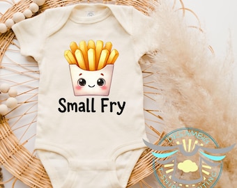 Small Fry Baby Onesie® French Fry Onesie® Foodie Baby, Fast Food Baby Outfit, French Fry Lover, Small Fry Baby Outfit, Cute Baby Clothes