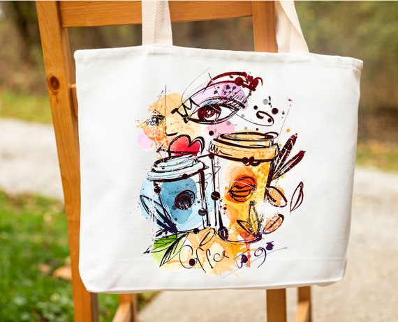 Coffee canvas clearance bag