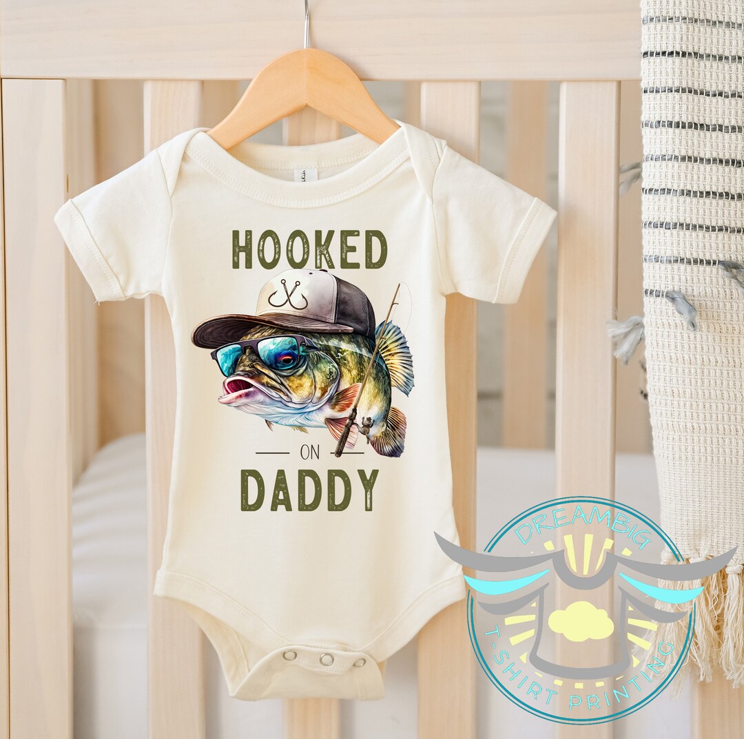 Fishing Baby Onesie® Hooked on Daddy, Fishing Buddy, Gone Fishin