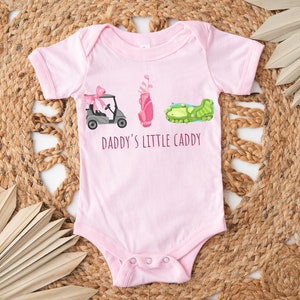 Daddy's Little Caddy Onesie® Golf Onesie® Lil Caddy Onesie® Cute Girl Onesie® Daddy's Girl, Little Caddy Onesie® Caddy, Dad Gifts