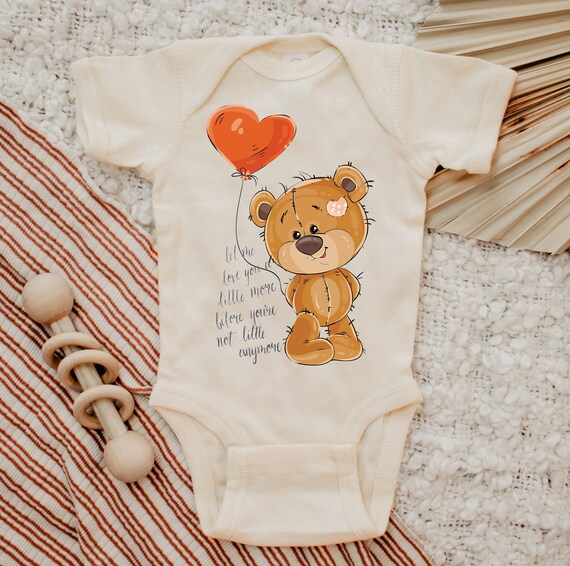 Teddy Bear Baby Onesie Let Me Love You Bears Balloons Baby Shower Gifts Cute Baby Clothes Announcement Onesie Baby Gifts