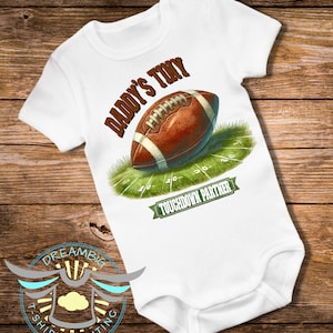 Daddy&#39;s Tiny Football Partner Baby Onesie® Game Day, Football Fan, Sports Baby Gift, Football Baby Outfit, Father&#39;s Day, Baby Shower Gift