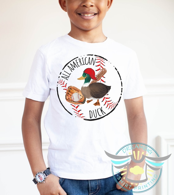 Duck Shirt Baseball Shirt All American Duck Shirt Duck Hunting