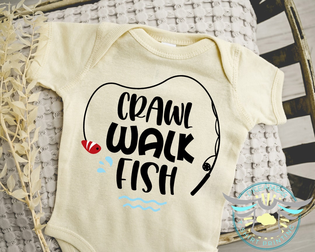 Crawl Walk Fishing Onesie® Future Fishing Buddy Onesie® Fishing Onesie