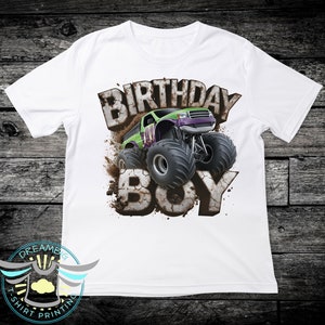 Birthday Boy Monster Truck Shirt, Birthday Party Kids Shirts, Monster Truck Party, Monster Truck Themed Party Shirt, Birthday Outfit, Truck