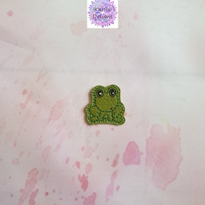 cute frog feltie embroidery digital design 4x4 friendly ith instant download pes,dst,hus,jef,pcs,exp,sew