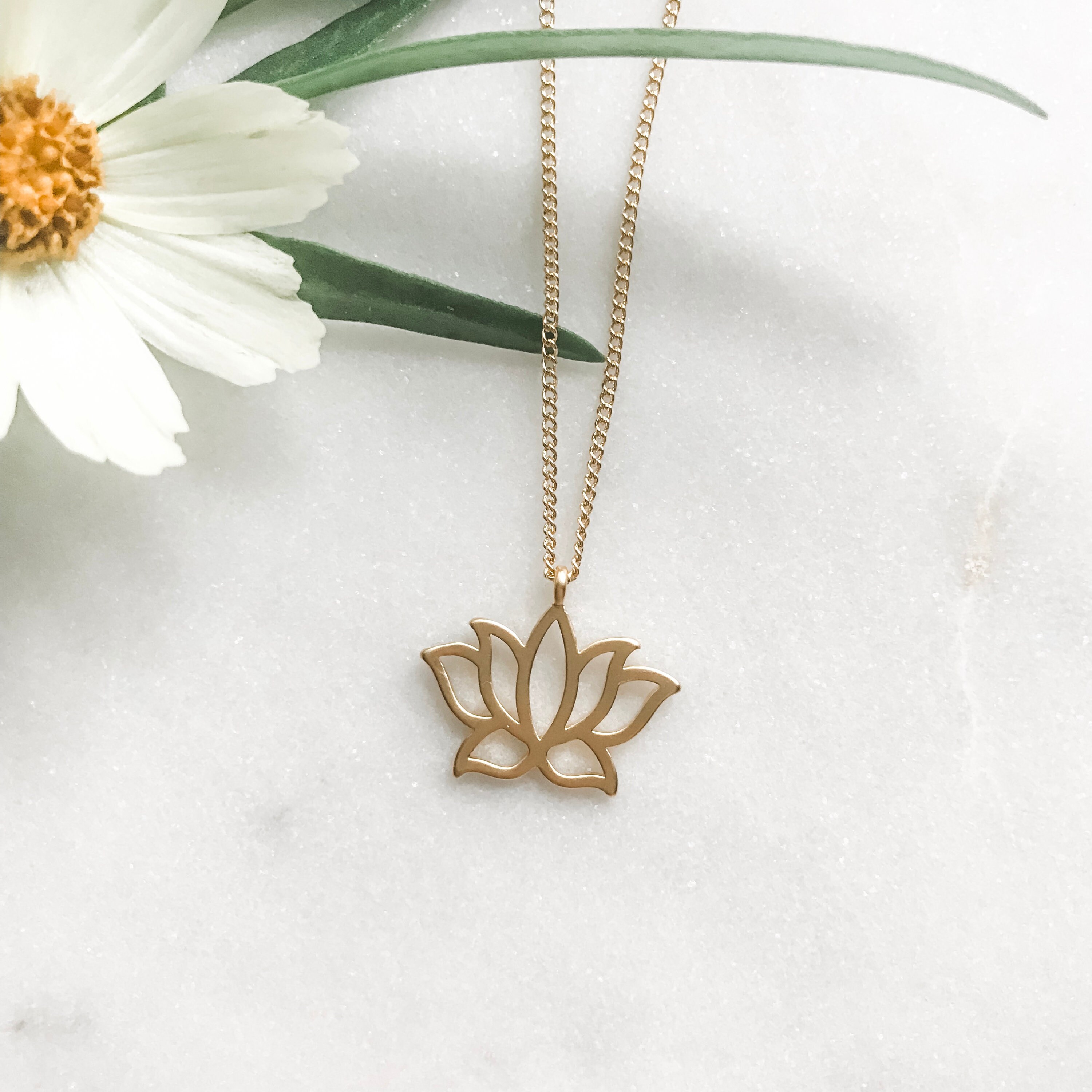 Princess Tiana Lotus Flower Necklace 