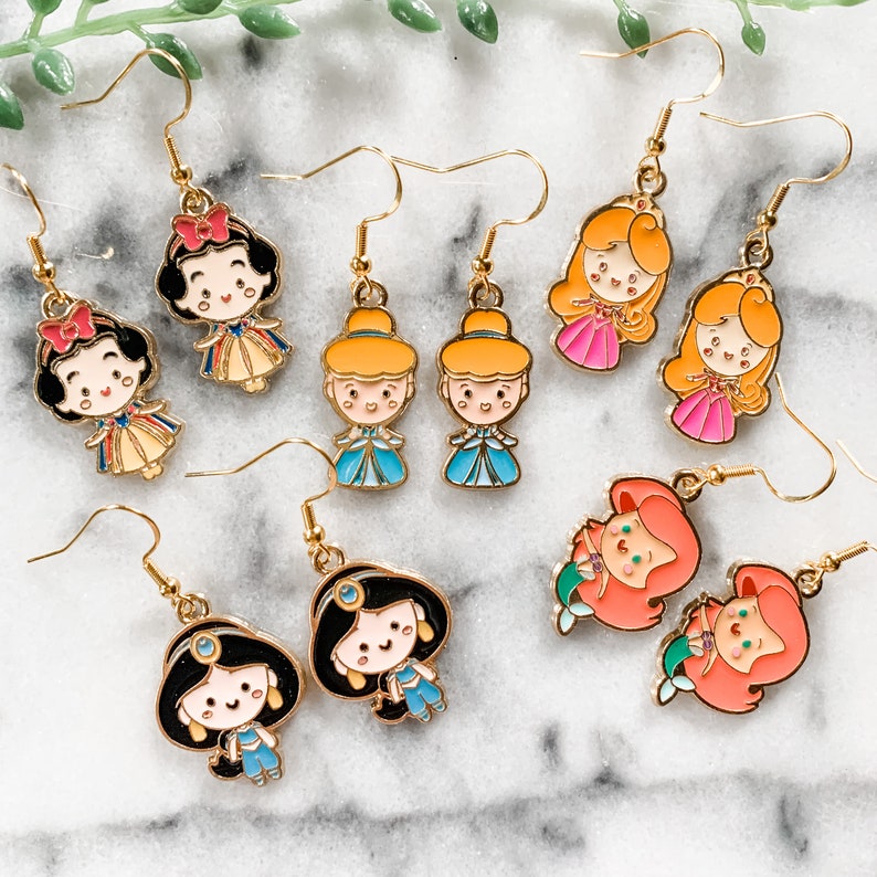 Disney Princess Earrings Disneybound earrings Etsy