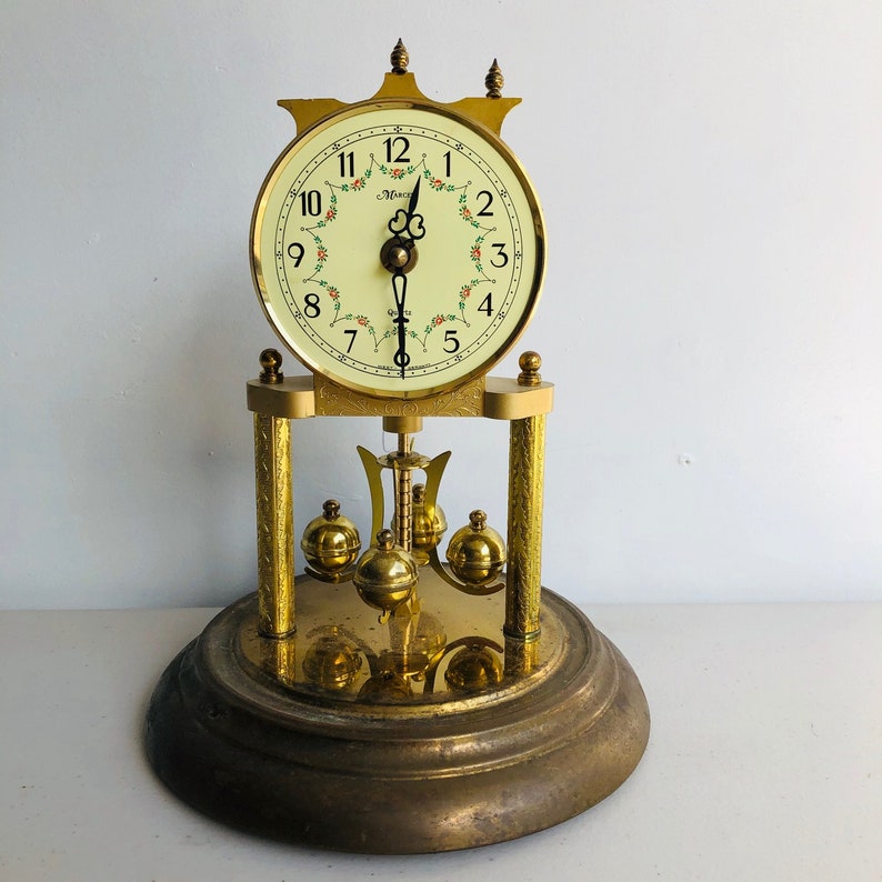 Marcel Quartz Vintage Dome German Mantel Clock Made in West Etsy