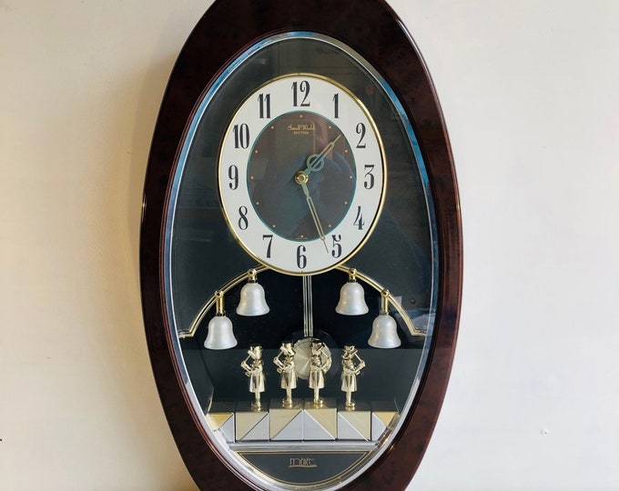 Small World Rhythm Wall Clock, vintage Electric Wall Clock, vintage Wall Clock Decor, Wall