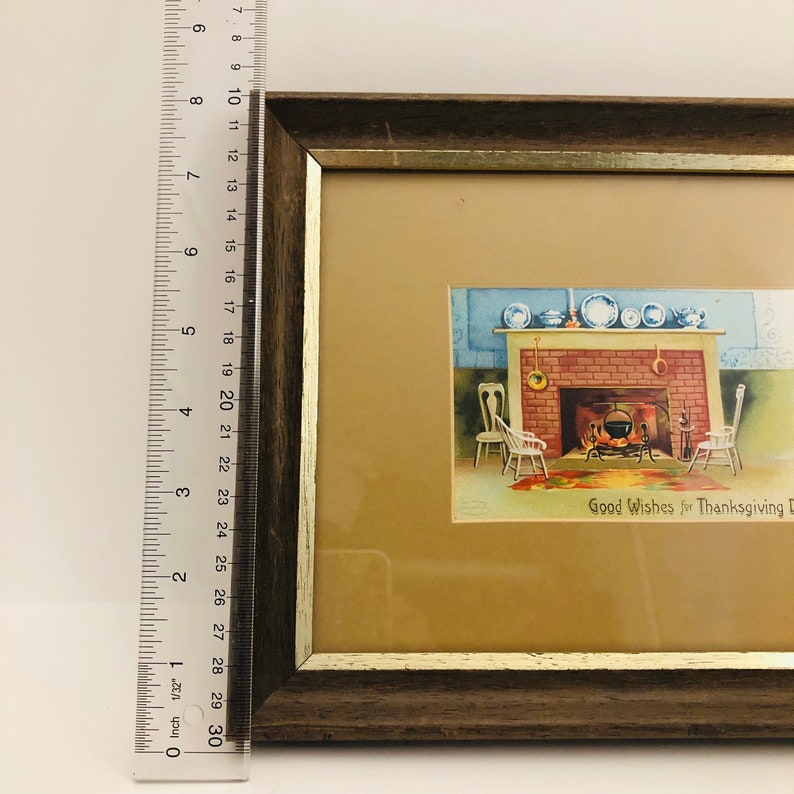 Vintage Framed Print Vintage Framed Picture Vintage Print Etsy