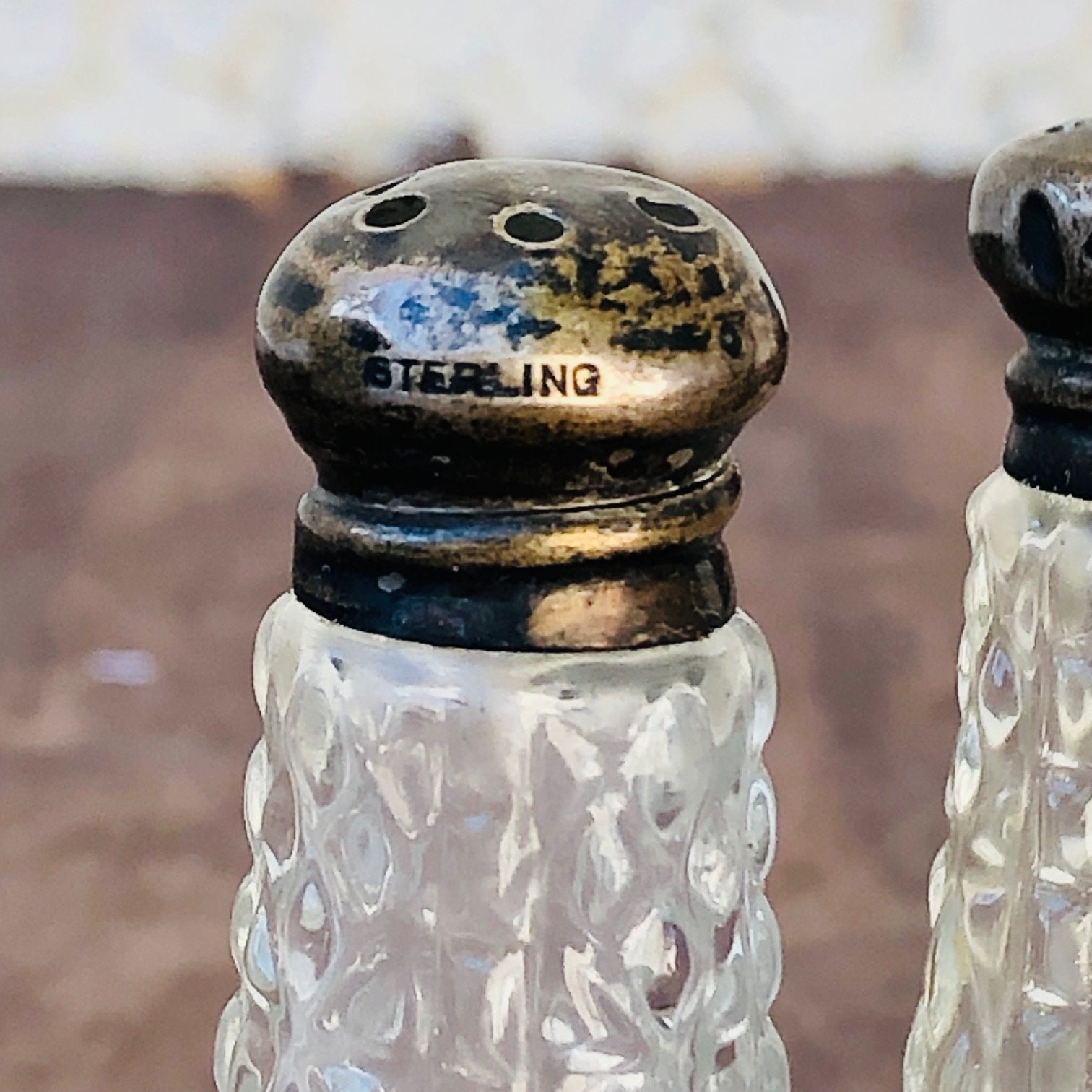 Vintage Sterling Salt and Pepper Shakers Crystal Glass, Small Antique Salt Pepper Cellars, Retro Table Decor, House Warming Gift, CE0542 - Etsy Vintage Sterling Salt and Pepper Shakers Crystal Glass, Small Antique Salt Pepper Cellars, Retro Table Decor, House Warming Gift, CE0542 - Etsy