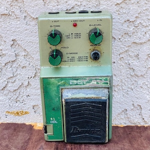 Ibanez DDL Digital Delay Guitar Foot Pedal As Is, 1980s Vintage Echo Effects Unit NOT WORKING, Collectible 80s Guitar Gift Equipment, #01224
