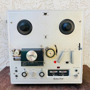 Vintage Akai X-100D Reel To Reel Tape Recorder, 1960s Collectible Recording Equipment, Retro Audio Electronics, NOT FUNCTIONAL,  #CE0742