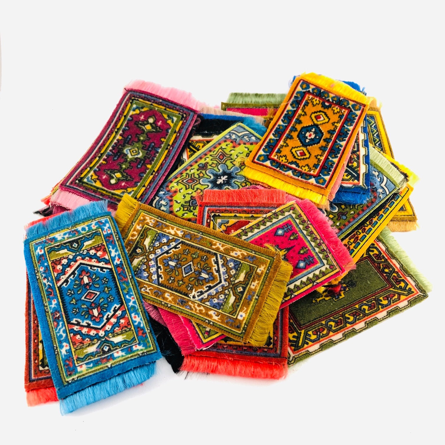 4 Tobacco Silk Rugs Vintage Tobacco Silks Persian Rug Silk Etsy