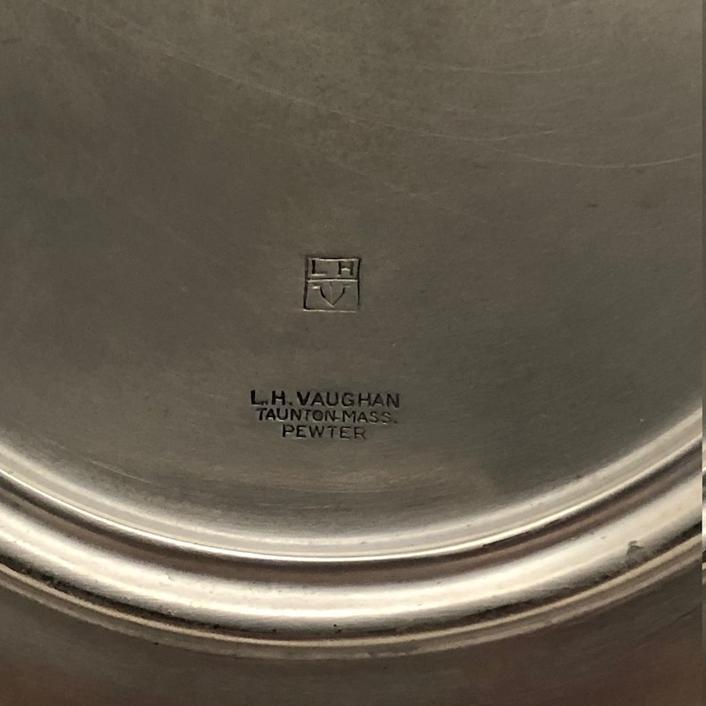 #0114JW Massachusetts Gift Made in USA Antique Bowl LH Vaughan Pewter Bowl Vintage Bowl Vintage Pewter Pewter Collectible