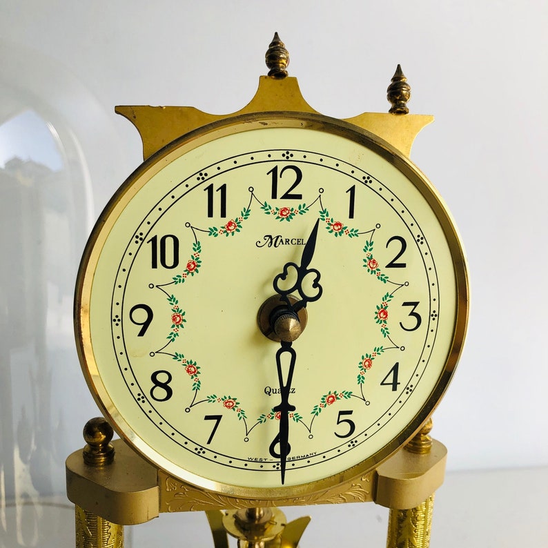 Marcel Quartz Vintage Dome German Mantel Clock Made in West Etsy