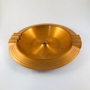 Vintage Copper Ashtray, Solid Copper West Bend Aluminum Company, 1960s Ashtray, Collectible Tobacciana, Gift For Him, Man Cave Decor,#386JWc
