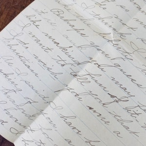 Carta antigua original escrita a mano + partitura de Dixie Land, efímera cristiana manuscrita, En busca de Cristo y Dios, Americana, finales del siglo XIX, n.º CE1044