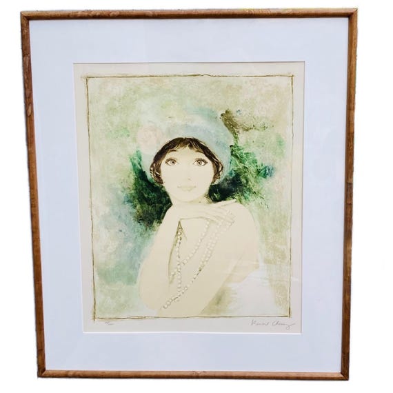 ベルナール・シャロワ『春の装い』53/175 大判 リトグラフ 絵画 美術