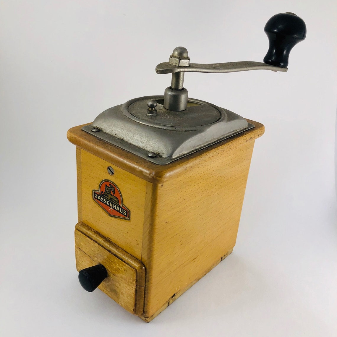 Zassenhaus Coffee Grinder Red Lion Label Vintage Mocha Etsy Hong Kong