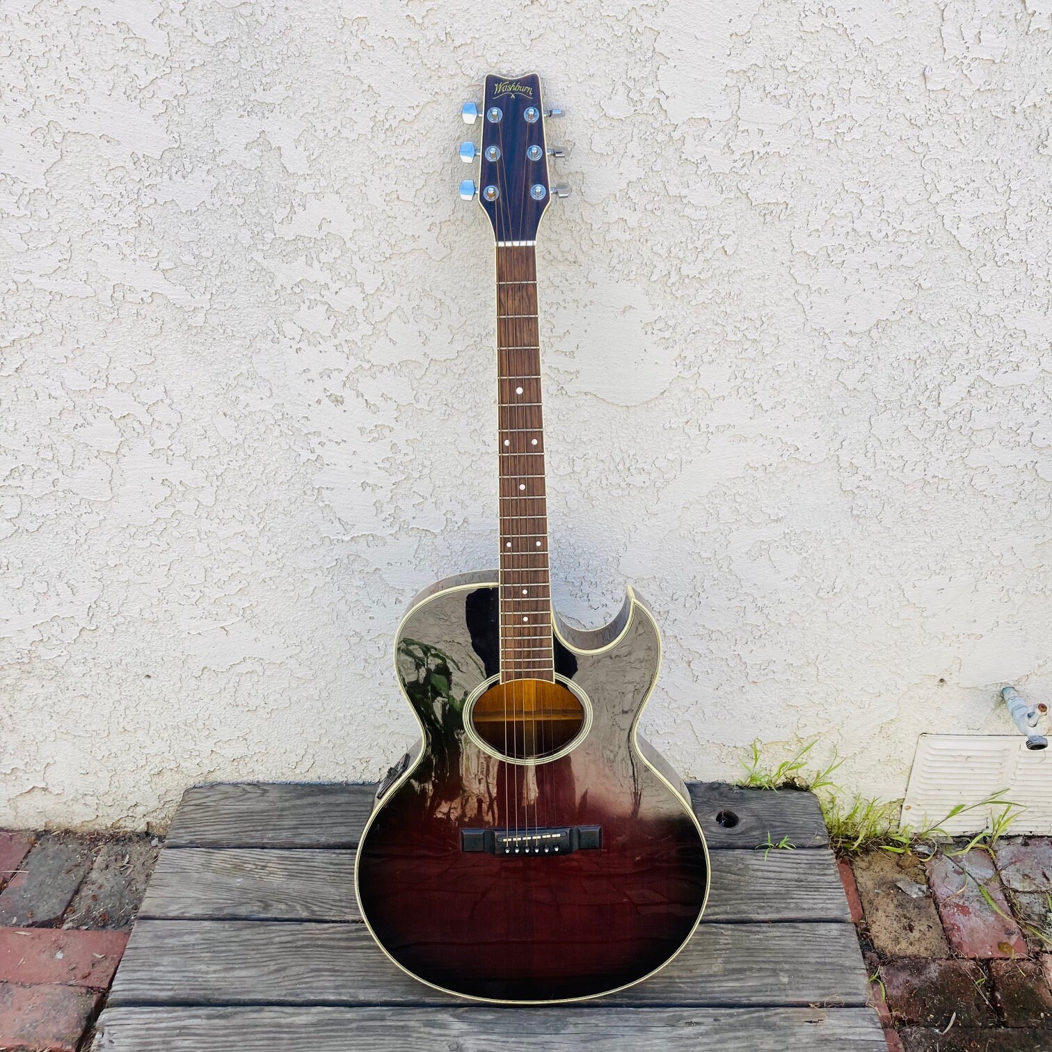 Washburn Woodstock EA20 Guitar EQ300, 1980s Acoustic