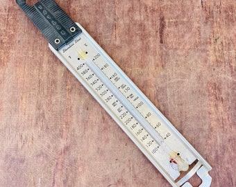 Vintage Taylor Stainless Steel Thermometer, Candy Jelly Frosting, Farmhouse Kitchen Thanksgiving, Movie TV Prop, Cooking Show Accessory,959b