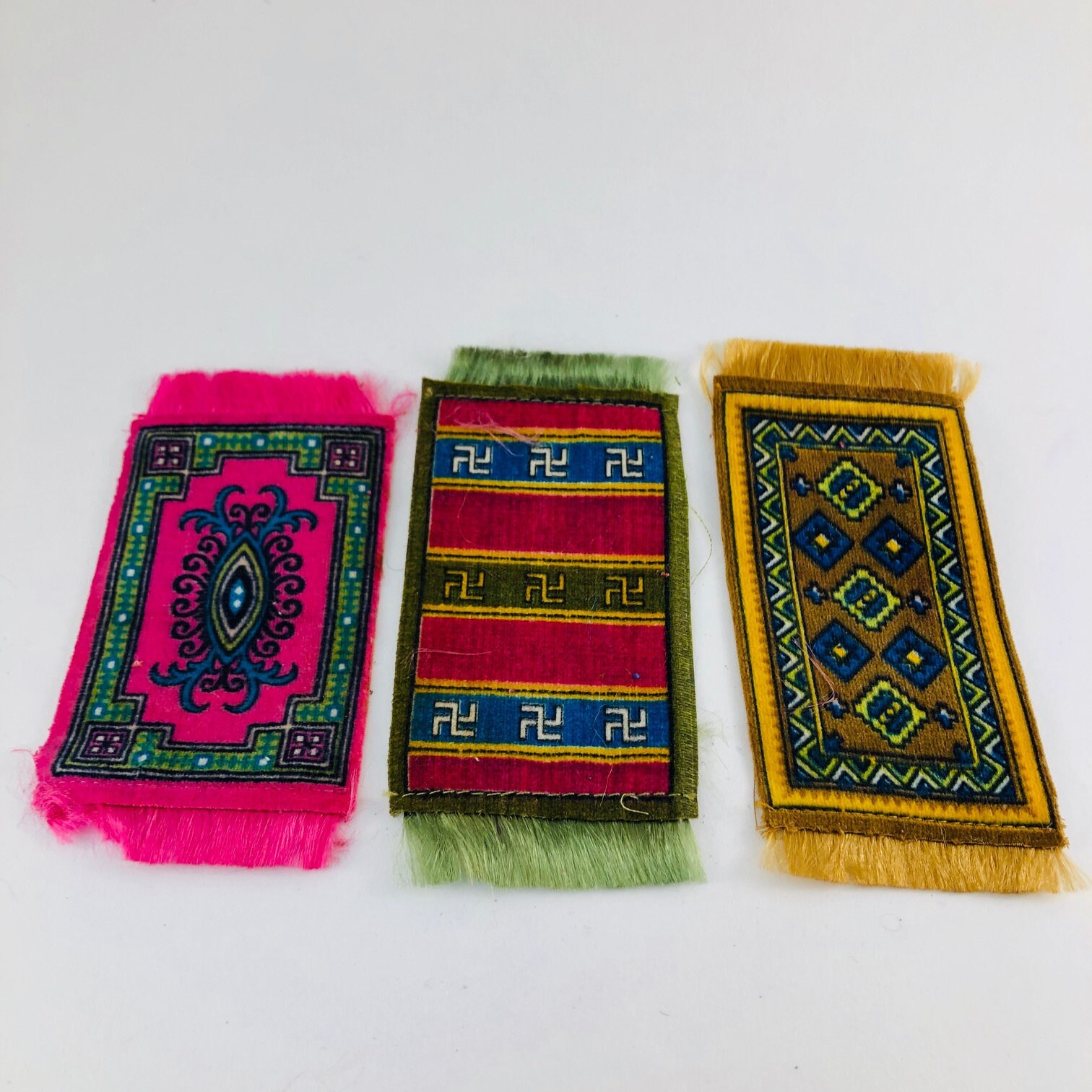 3 Tobacco Silk Rugs Vintage Tobacco Silks Persian Rug Silk Etsy