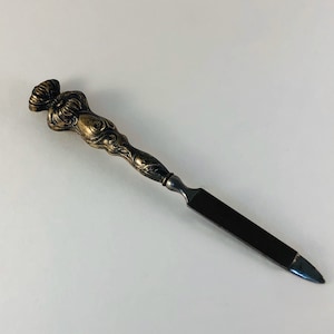 Antique Ornate Sterling Silver Nail File, Vintage 925 Sterling Silver Nail File,  1930s Nail File, Gift For Her, #0397JWc