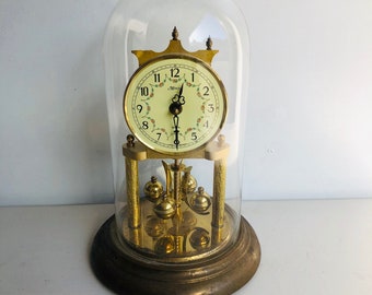 Glass Clock Display Dome 5 1/2" x 11" NEW Excellent Anniversary 400 Day Doll 