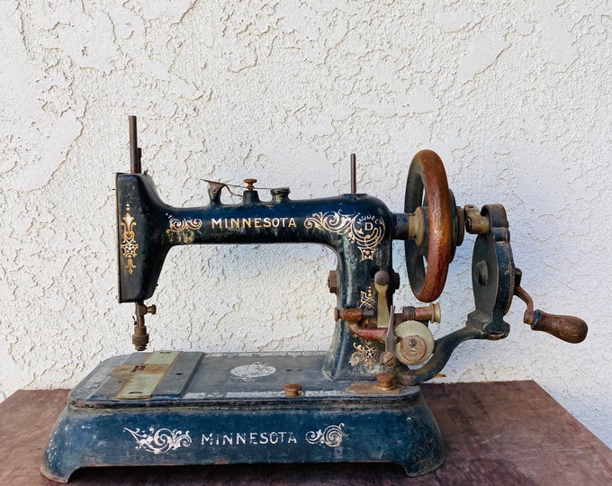 Antique 1900s Minnesota Model D Sewing Machine, as is Salvage Piece ...