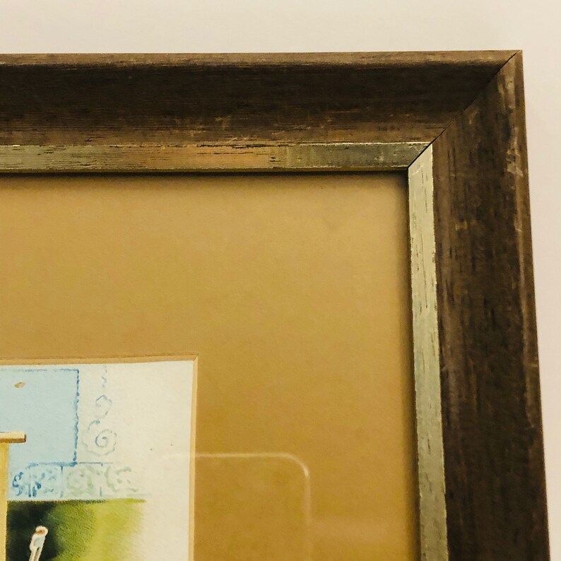 Vintage Framed Print Vintage Framed Picture Vintage Print Etsy