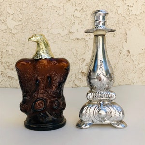 Paar Vintage Avon Aftershave Köln Flaschen mit Köln, Avon Windjammer After Shave Avon Kerzenhalter Sonnet Köln, #CE0372