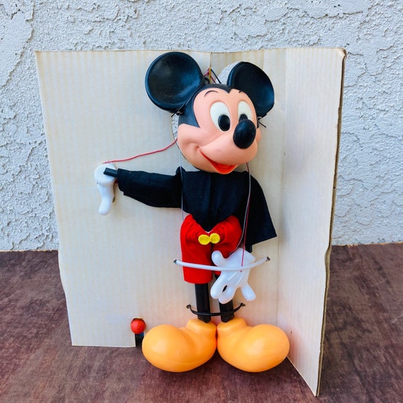 Vintage Mickey Mouse String Puppet, Jaymar, MIB - Etsy