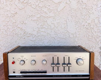 1970s Rotel RA-610 Stereo Amplifier: Vintage Hi-Fi Equipment (UK Power Source)